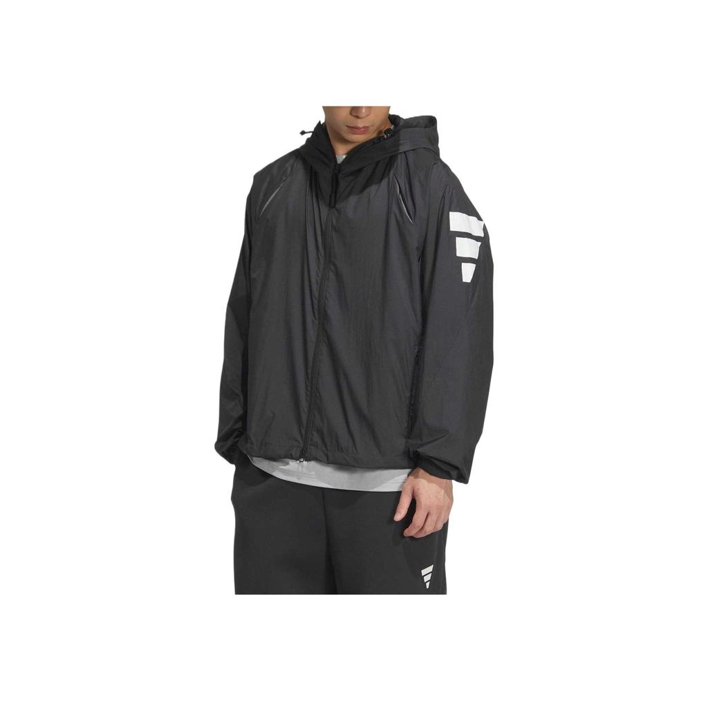 adidas Дышащая удобная мягкая куртка, приятная к коже, мужская куртка цвета карбон-блэк JM6234