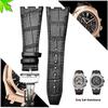 Верхний слой Натуральная Кожа Ремешок для Часов для AP Audemars 15400 15703 Royal Oak Offshore Серии Мужской 26 мм Черный Коричневый Ремешки