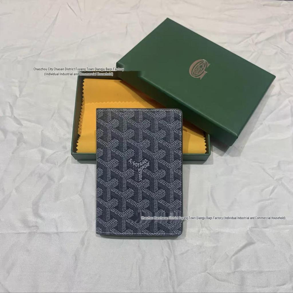 Goya Unisex Passport Holder & Travel Organizer - Protective Dogtooth Cover & Wallet