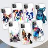 Чехол для телефона с французским бульдогом и собакой-мопсом для Apple iPhone 11 12 13 15 Ultra 14 Pro 7 XR X XS Max 6S 8 Plus + Mini SE, мягкий чехол с принтом