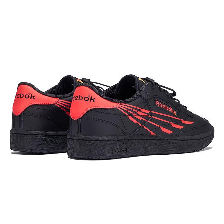 Reebok Club C Series Versatile Comfortable Classic Durable Low-Top Sneakers Men Sneakers Black Red 100034257