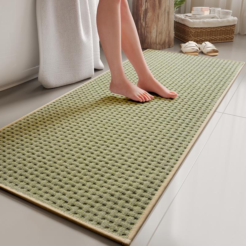 Гранулированный бархатный коврик для ванной - Супервпитывающий коврик для ванной/душевой кабины, быстросохнущие нескользящие напольные коврики, противоскользящие коврики для туалета