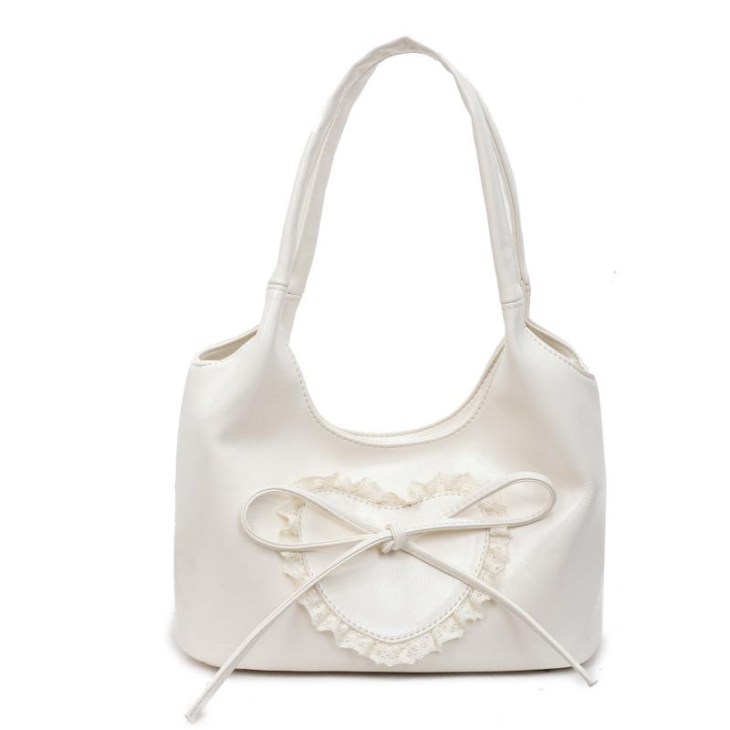 Fashion Texture Underarm Tote Bag Women's 2025 New Foreign Style Love Commuter Bag Large Capacity Commuter Shoulder Bag