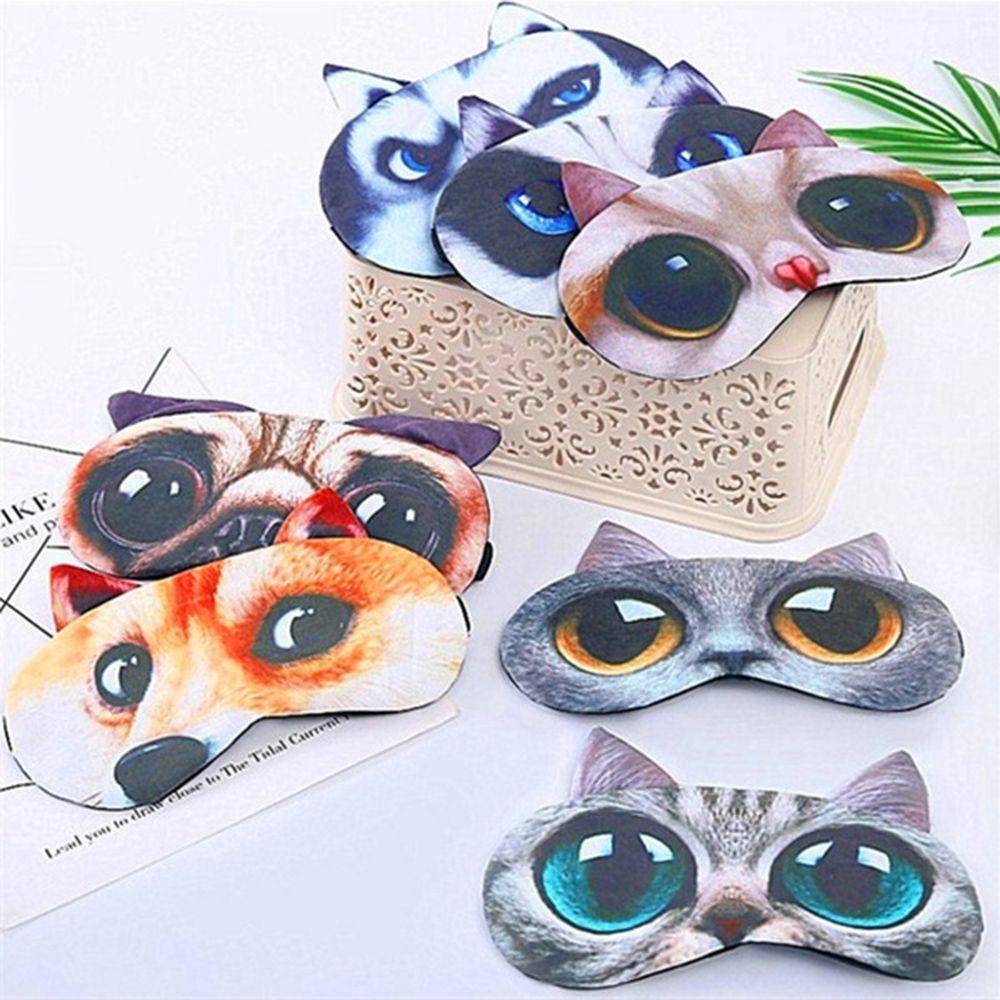 Hot Fashion Cartoon Animal Blindfold Sleeping Aid Shade Cover 3D Sleeping Eyepatch Nap Eye Mask