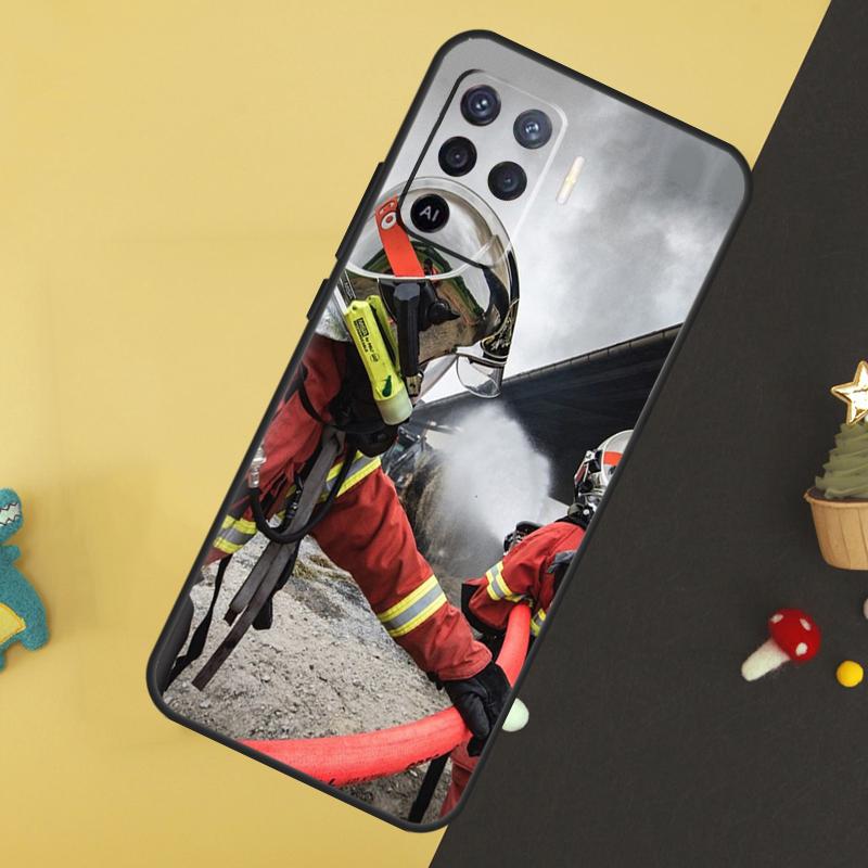 Firefighter Heroes Fireman For OPPO A78 A98 A58 A54 A74 A94 A76 A96 A5 A9 A52 A72 A77 A79 A53S A57S A15 A16 A17 Case