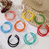 Geometric Personality Round Candy Color C-shaped Women Jewelry Round Earrings Hoop Earrings