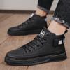 Модные зимние хлопковые ботинки плюс бархат для тепла, высокие, мужские повседневные кеды, устойчивые к деформации, износостойкие, нескользящие, модные ботинки