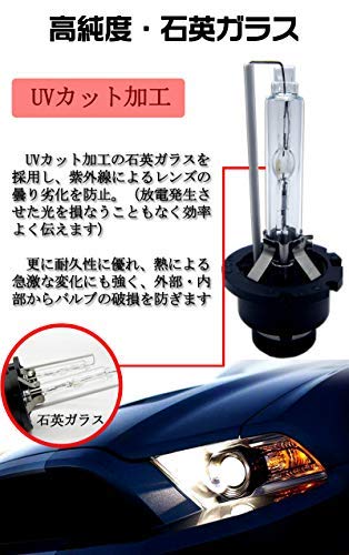 Комплект из 2 фар D2R 10000K, Универсальные, Для DC12V