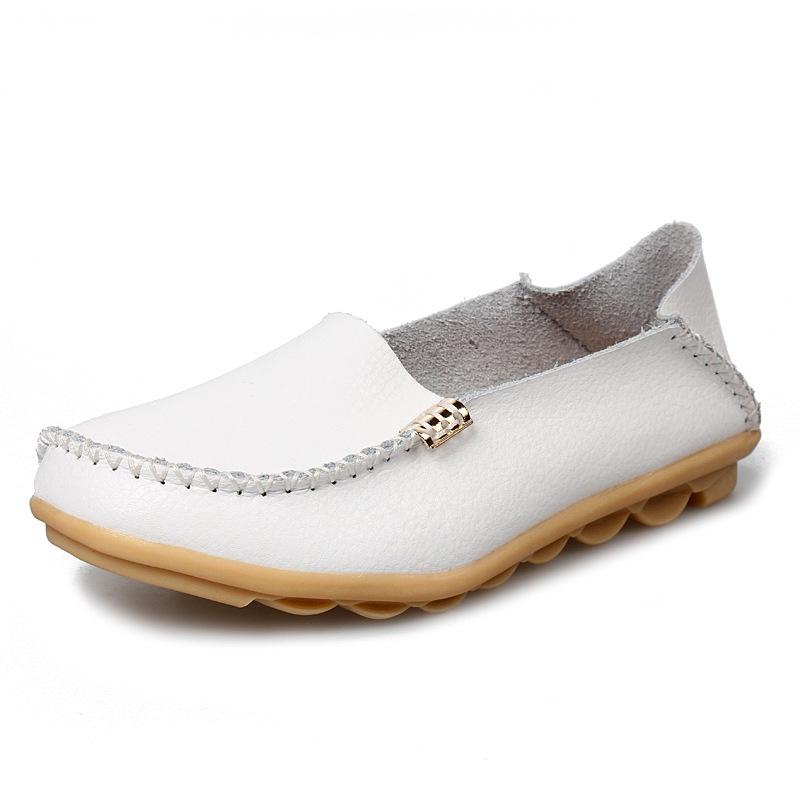 Elegant Women's Soft Pu Leather Loafers Slip-on Slippers With Timeless Design