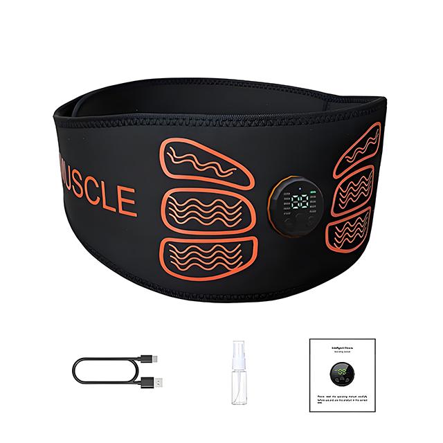 Тренажер для мышц живота EMS стимулятор мышц электрический тонизирующий пояс тренажер для талии USB перезаряжаемый для тела для похудения фитнес массажер