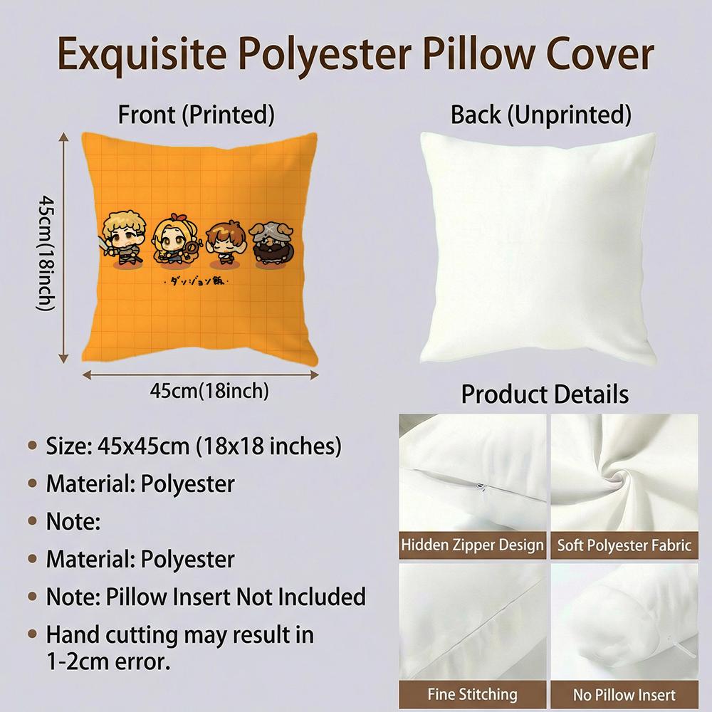 Fantasy Delicious In Dungeon Cushion Cover Cushion Cover Set 4Pcs 50X50 45X45 40X40 Pillowcase Decorative Sofa Home Decor