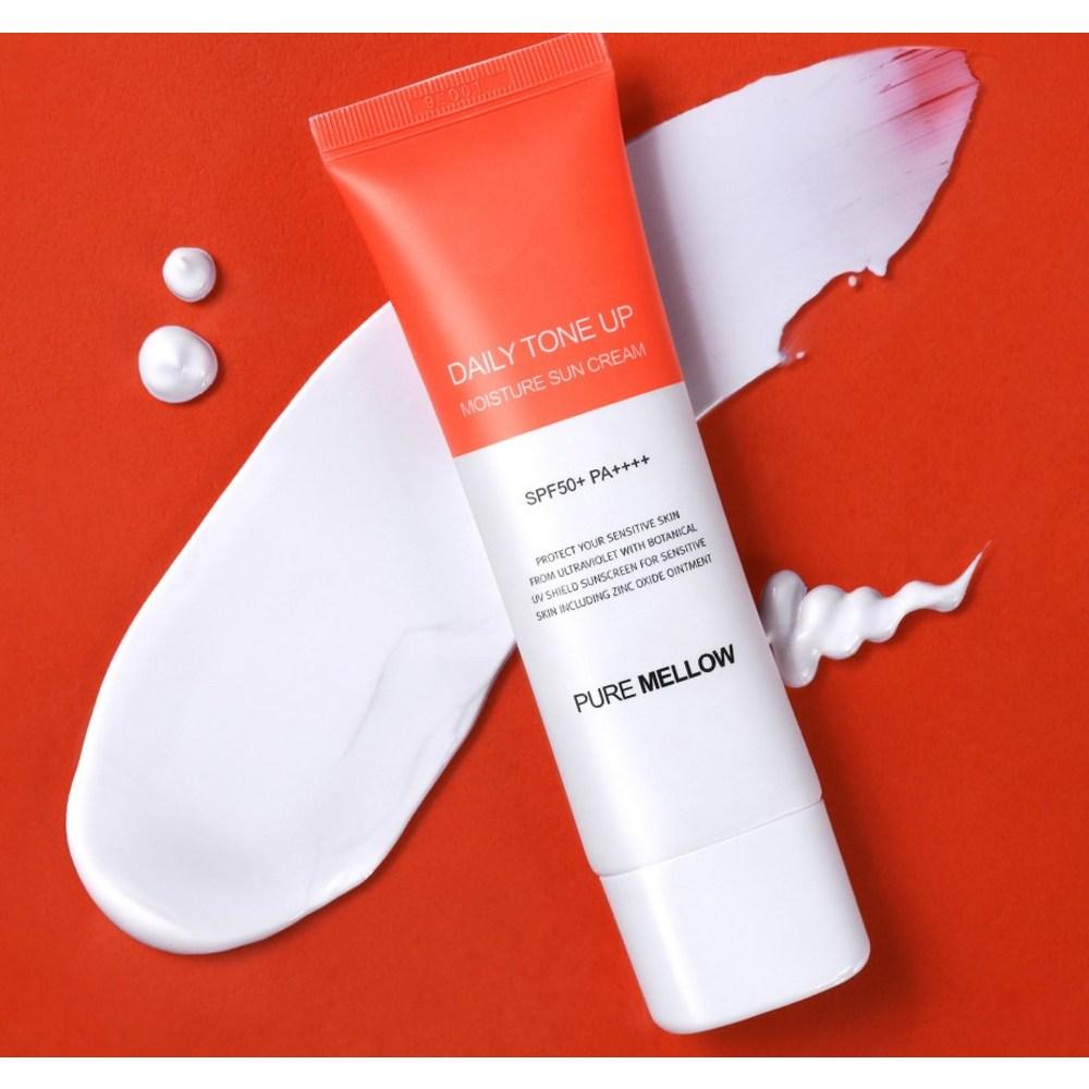 Pure Mellow Ежедневный увлажняющий солнцезащитный крем Tone-Up SPF50+ PA++++, 50 мл, 2 шт.