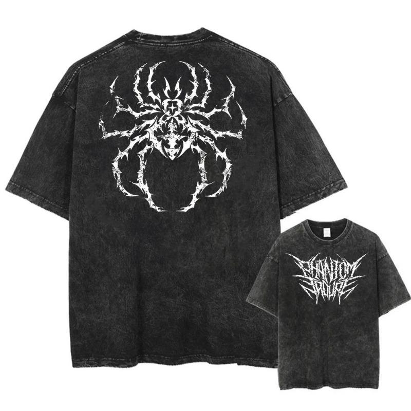 Футболка Y2k Мужская Одежда Новинка Топы и Футболки Мужская Футболка Camisetas Аниме Hunter X Hunter Логотип Хисоки и Хролло Стирка 61306