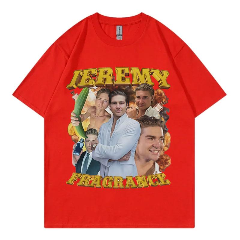 Футболка с забавным мемом Jeremy Fragrance Винтажная мода Футболки с коротким рукавом Мужские Женские Harajuku Y2k Футболки Уличная мода