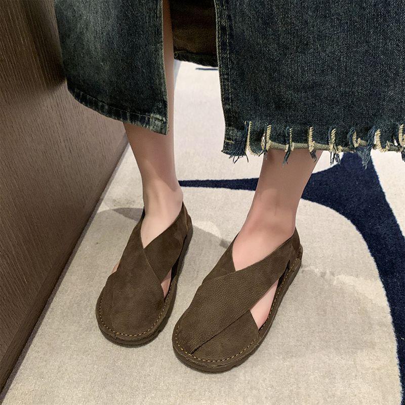 Летняя Весна Женская Обувь Сандалии Плоские Кроссовки На Низком Каблуке Повседневные Гладиаторы Мокасины Босиком Слипоны Удобные По Акция