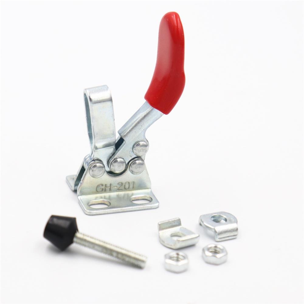 1Pcs DIY Mini Hand Tool Toggle Clamp Quick-Release Horizontal Clamp Welding Press Quick Fixture Clamps for Woodworking 27Kg