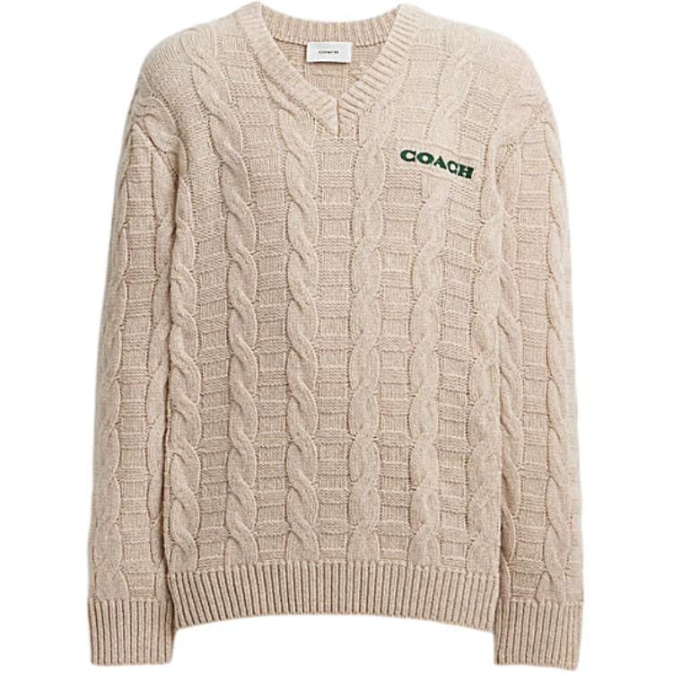 COACH FW24 Sweater Men's Light Umber CT741-OTM
