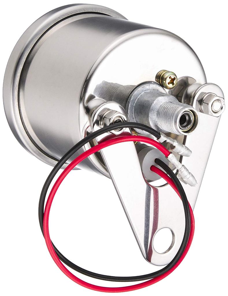 Kijima 510-006W Запчасти для мотоцикла Спидометр Механический 160 км/ч 2,4 дюйма (61 мм) с Трип, Общего назначения, Белая панель