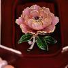 Chinese Style Flower Brooches Luxury Enamel Large Flower Enamel Pin Peony Brooch Pins  Women