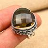 Уникальное кольцо в форме сердца с дымчатым топазом и драгоценным камнем из стерлингового серебра 925 пробы ручной работы на День Благодарения