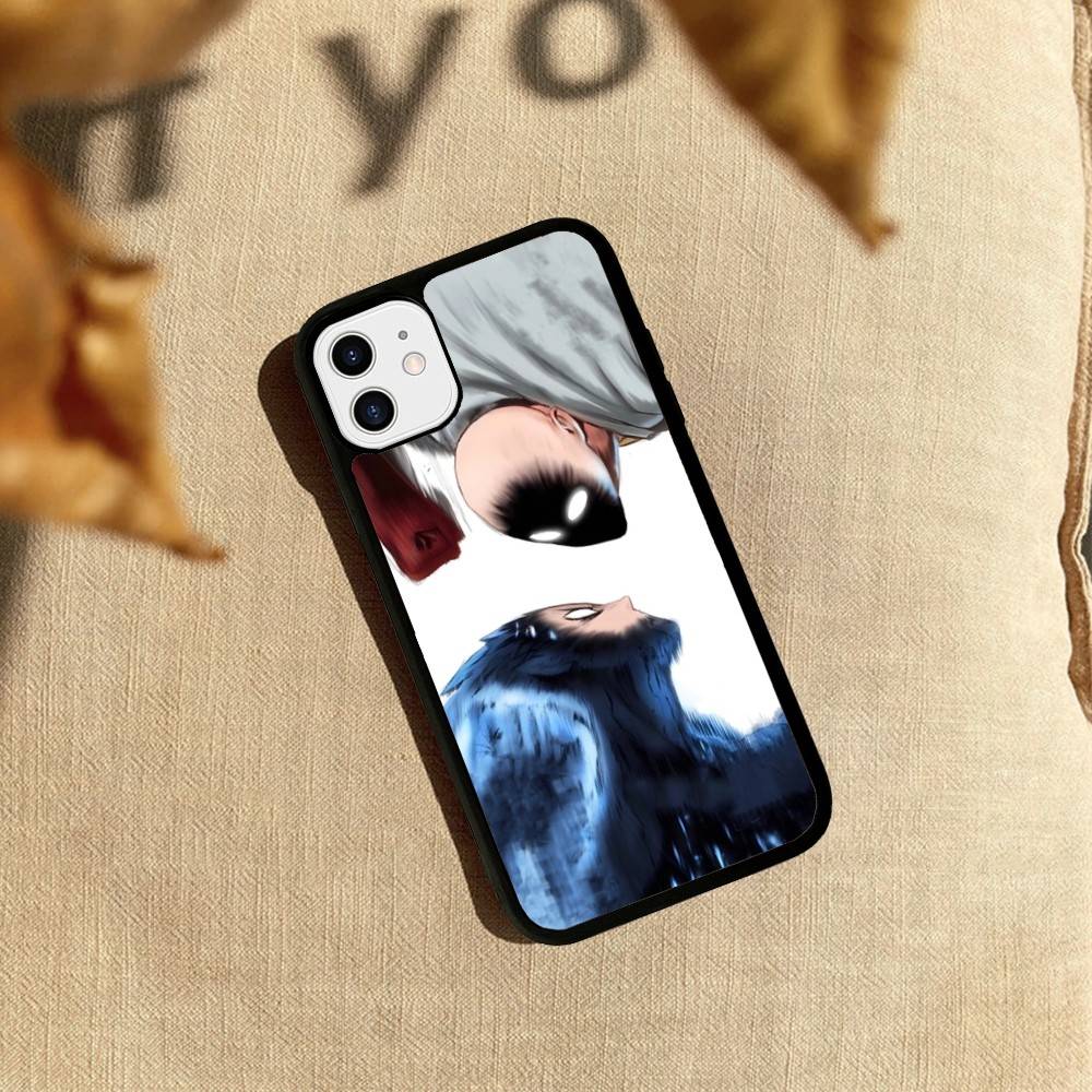 Аниме One-Punch Man Для iPhone 17 16 15 14 13 12 11 Pro Max Plus Ударопрочная задняя крышка телефона из ПК+ТПУ