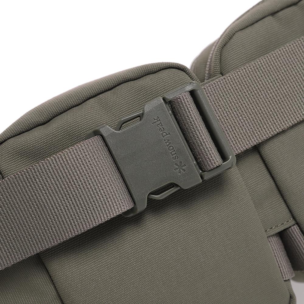 [Snowpeak] Rough Square Hip Sack Dark Khaki (S24ZUFBG67)