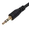 3.5mm Audio Cable Male to Male 2.5mm Stereo Headset Headphone Gold Plated Jack Connector Wire Cord Plug Black Cable