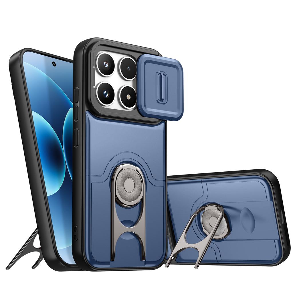 Чехол для Xiaomi Poco X6 Pro Чехол Poco F6 Pro Poco X6 Pro F6Pro Матовое ощущение Жесткий Военный Подставка Держатель Защита Чехлы для Телефона