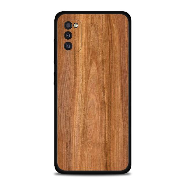 Чехол для Samsung A51 A71 A21s A21 A12 A11 A02s A02 A01 A91 A72 A52 A42 A41 A32 A31, силиконовый чехол из натурального дерева