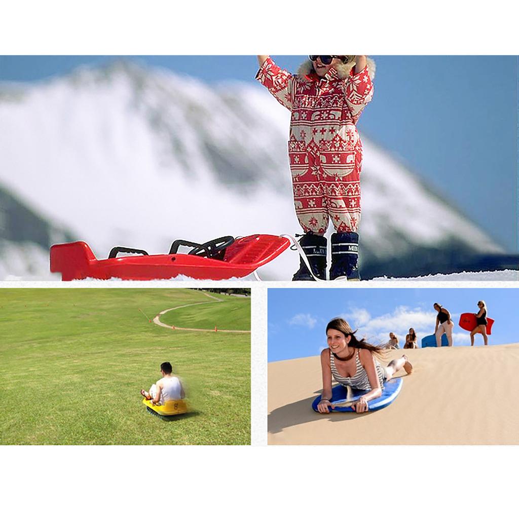 Snow Sled Board Outdoor Winter Plastic Skiing Boards Snowboard Sled Luge for Kid