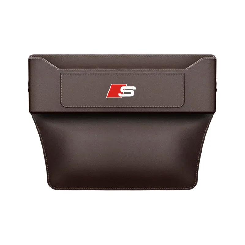 Car Seat Gap Storage Box For q2 A1 A3 A4 A5 A6 A7 A8 Q3 Q5 Q7 Q8 TTS ABT Storage Bag Organizer Auto Storage Box Accessories