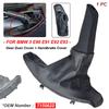 1 комплект 7155622 Чехол на рычаг КПП + Чехол на ручник ДЛЯ BMW 3 E90 E91 E92 E93 2004- Кожаный чехол на ручник + Рамка Пыльник Agat,