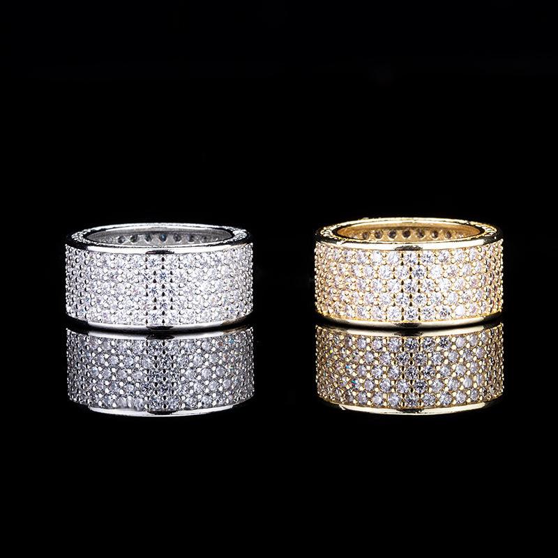 Five-Row Diamond Ring, Popular Universal Ring, Popular Jewelry For Men And Women