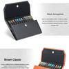 Asvine Fountain Pen Case 12 Grid Pen Storage Bag Genuine Leather Minimalist Waterproof Dustproof Case Stationery Protection Bag