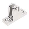 2 Pcs Bimini Top Deck Hinge Fitting 56mm 316 Stainless Steel 90 Deg Deck Hinge Bracket for RV Yacht Boat