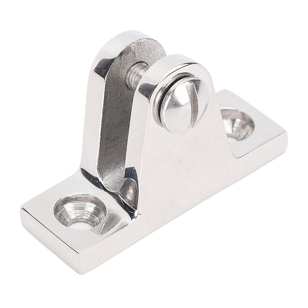 2 Pcs Bimini Top Deck Hinge Fitting 56mm 316 Stainless Steel 90 Deg Deck Hinge Bracket for RV Yacht Boat