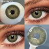 FUNSACHY цветные контактные линзы для глаз 1 пара годовые натуральные цветные линзы для макияжа коричневые косметические мягкие линзы для глаз красота зрачки