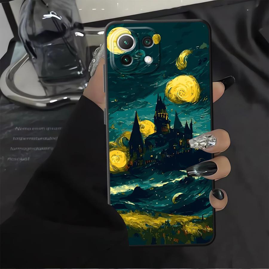 Cartoon Castle Art Funda Phone Cover Case for Xiaomi Mi 11T 12X 12 10T 11 13 Lite 14 12T Pro