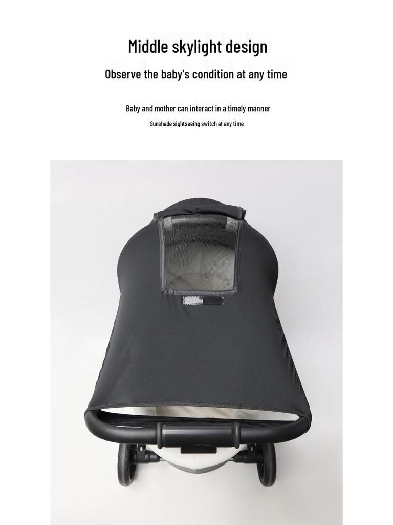 Универсальный двусторонний солнцезащитный козырек для детской коляски с защитой от УФ-лучей и теплоизоляцией