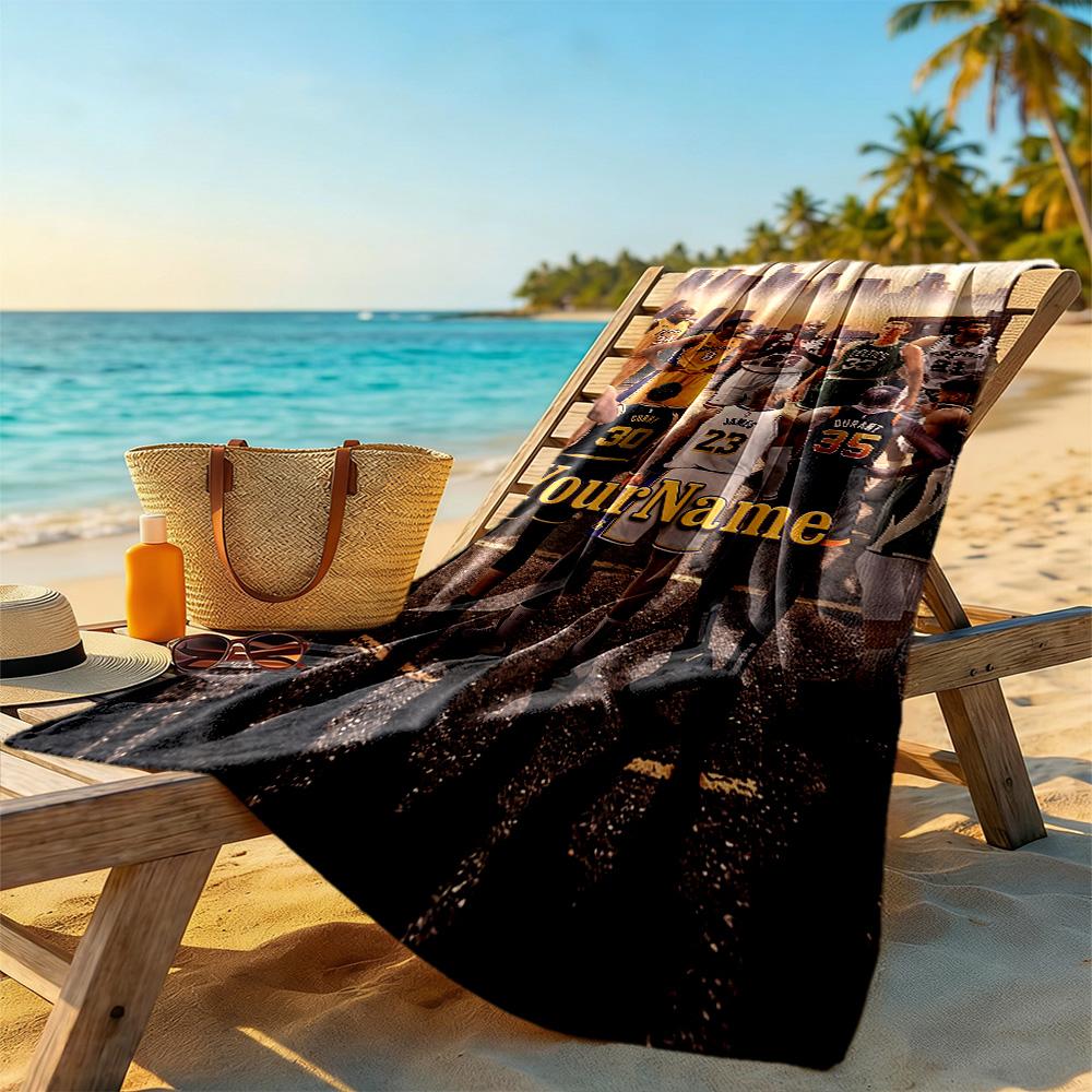 Curry Customizable Name Beach Towel Soft Durable Quickdry Portable For Swimmingbeachcamping Travel Beach Accessoriesgym