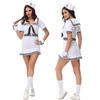 Halloween Navy Sailor Uniform White Suit Couple Stage Performance Costume