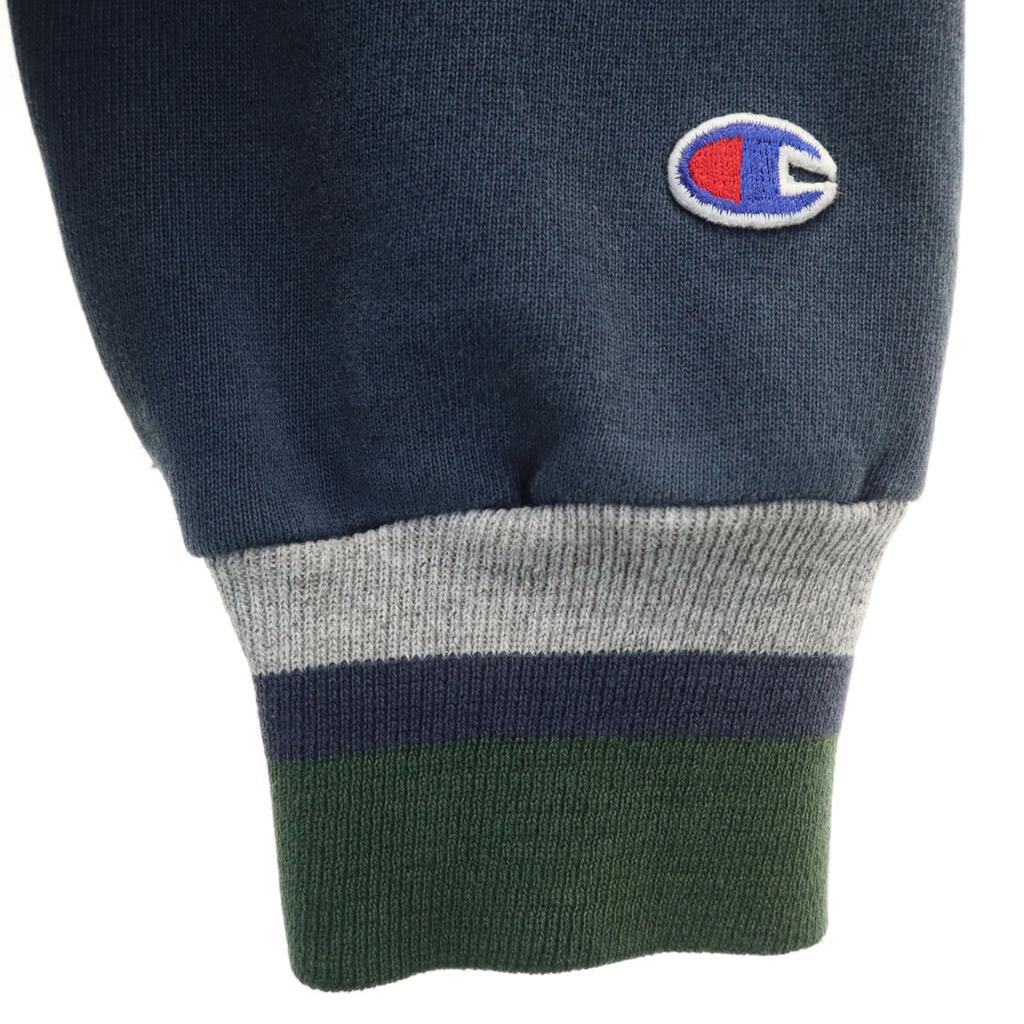 Champion 90s Old Long sleeve sweat XL Navy system Men's Used