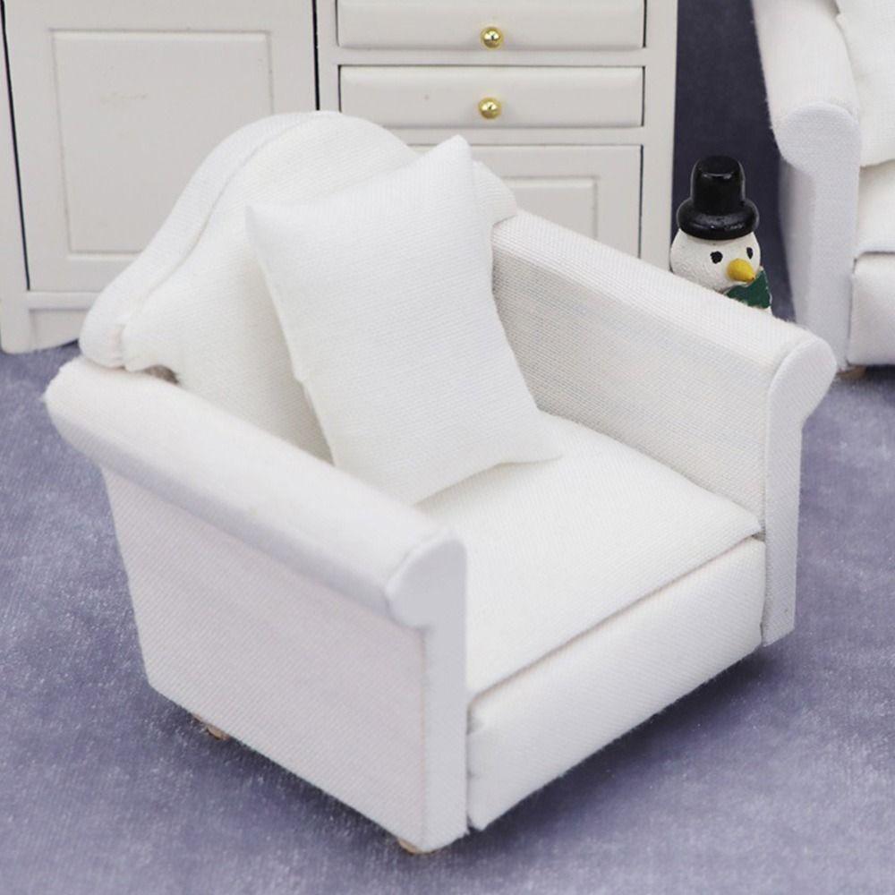 Аксессуары Деревянный Стол Стол Мебель Игрушки Кукольный Дом Декорация Кукольный Дом Диван Подушка