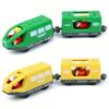 Wooden Train with Driver and Passenger, Compatible with Major Brand Tracks, Available In Multiple Colors