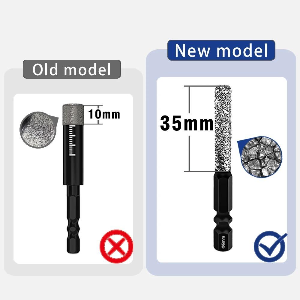 1pc /3pcs Marble Tile Hole Opener Dry-drilling Tile Drill Bit Drill Bit Grinding  Drill Bit Tool