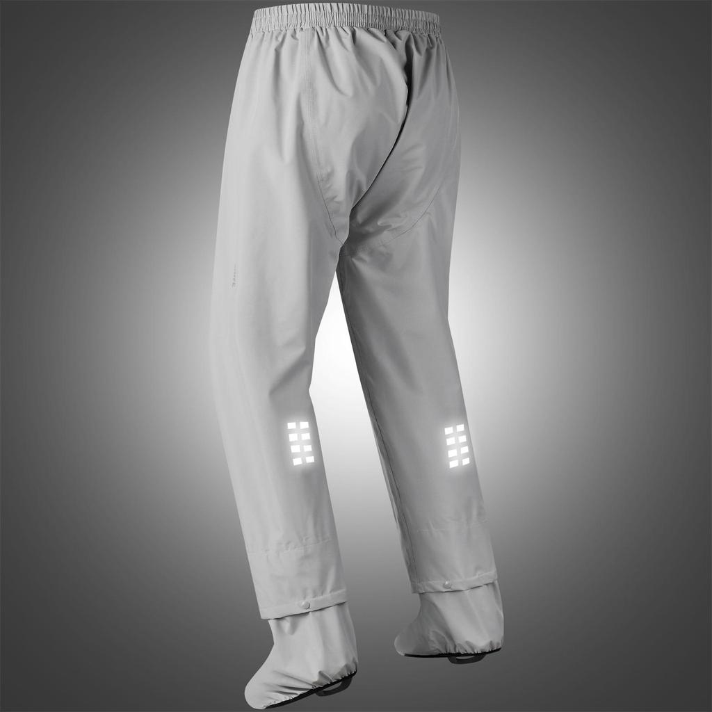 Wosawe Мужские велосипедные водонепроницаемые штаны с бахилами, светоотражающие, быстросохнущие, велосипедные брюки