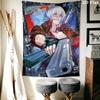 Devil May Cry Wall Tapestry Aesthetic Wall Hanging Printed Fabric Blanket Decorative Tapestries for Bedroom Living Room Home Decor
