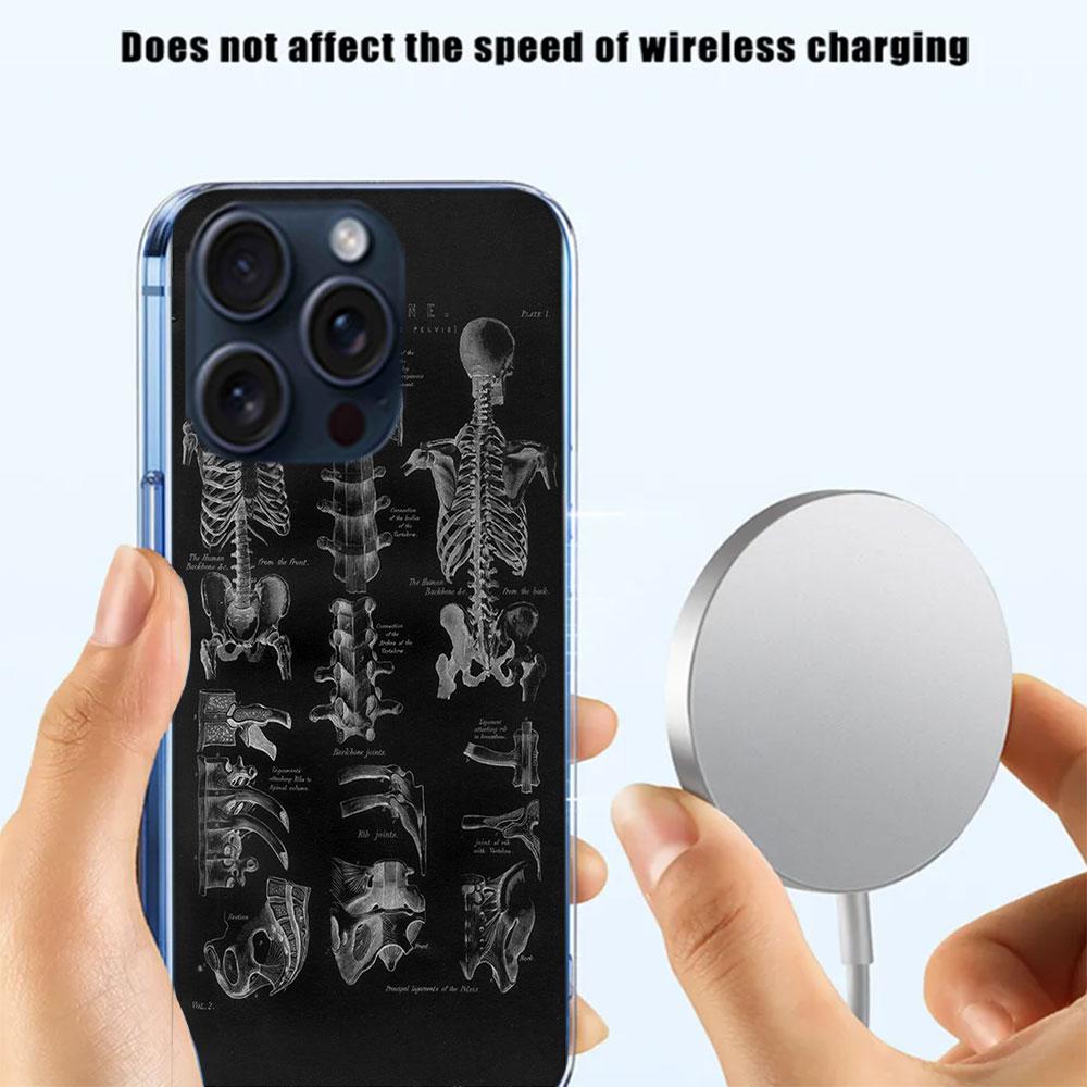 Медицинский Человеческие Органы Мозг Чехол Capa Для Телефона Для Iphone 17 Air 16 Pro Max 15 12 Pro 14 Plus 17E 16E 11 13 Mini Чехлы Fundas