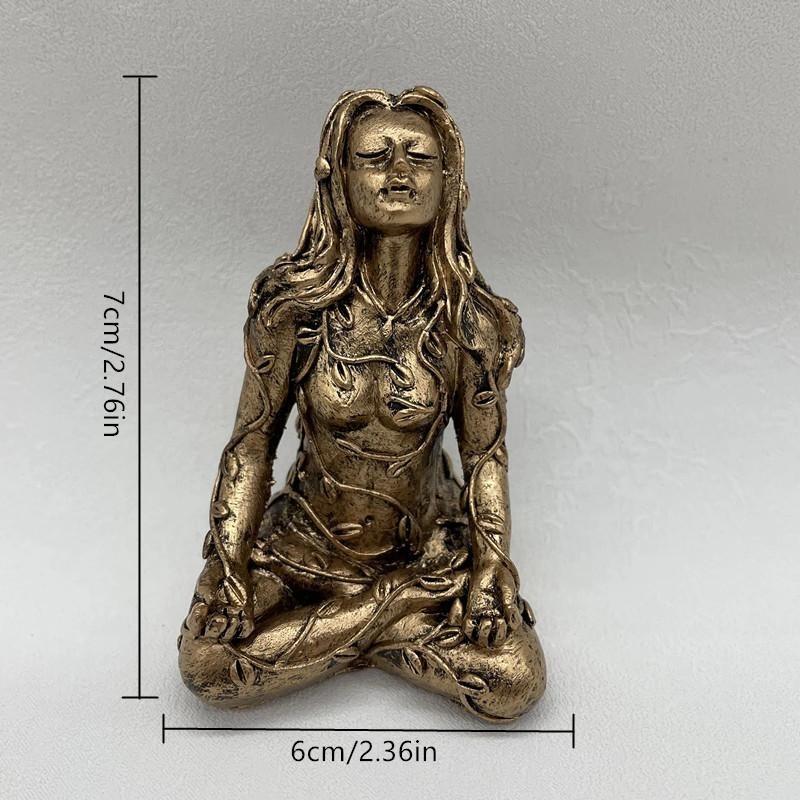 Статуя Матери-Земли Мини Фея Гайя Декоративная Статуя Будды Декоративные Статуэтки Богини Исцеление Чакры Медитация Домашний Декор