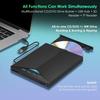 Внешний оптический привод CD DVD RW 7-в-1 USB 3.0 TypeC, высокоскоростной, Plug-and-Play для Windows 11/10/8/7/Linux/ OS